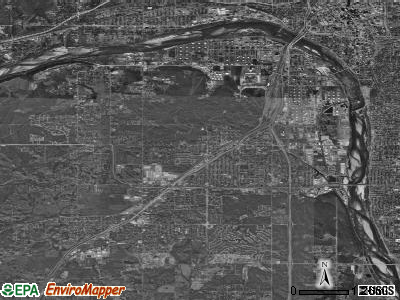 Zip code 74107 satellite photo by USGS