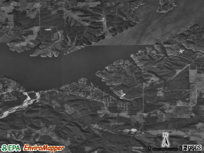 Zip code 74340 satellite photo by USGS