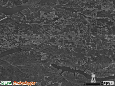 Zip code 74342 satellite photo by USGS