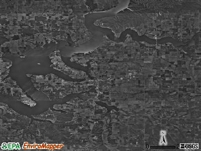 Zip code 74344 satellite photo by USGS
