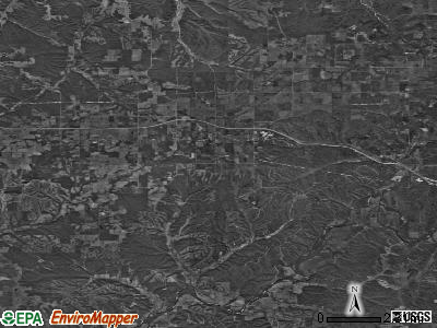 Zip code 74347 satellite photo by USGS