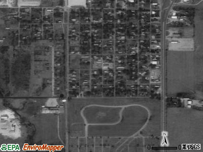 Zip code 74358 satellite photo by USGS