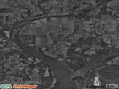 Zip code 74366 satellite photo by USGS