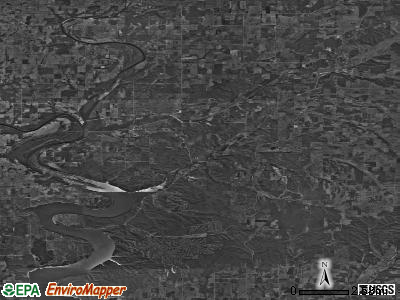 Zip code 74370 satellite photo by USGS