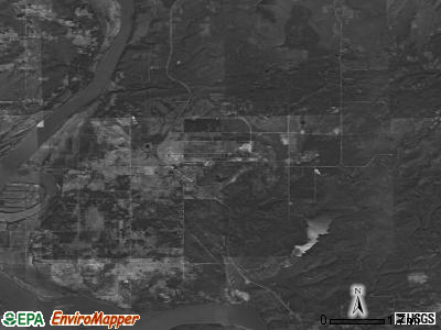 Zip code 74423 satellite photo by USGS