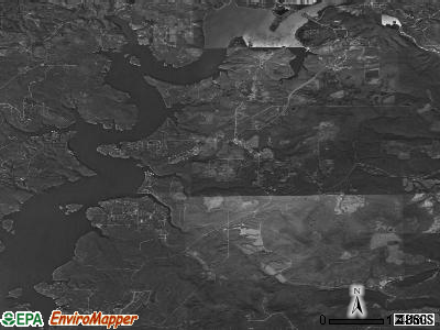Zip code 74427 satellite photo by USGS