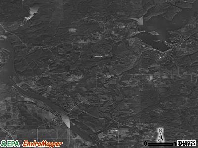 Zip code 74435 satellite photo by USGS
