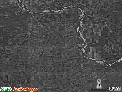 Zip code 74436 satellite photo by USGS