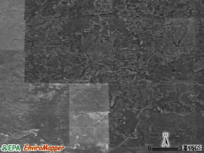 Zip code 74437 satellite photo by USGS