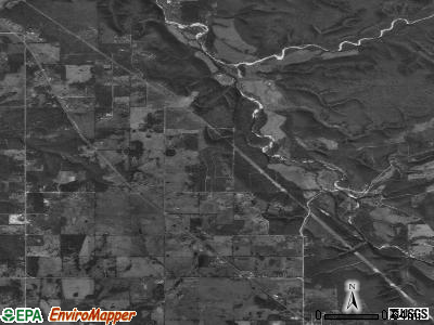 Zip code 74452 satellite photo by USGS