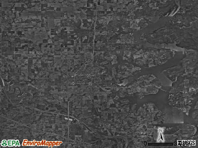 Zip code 74467 satellite photo by USGS