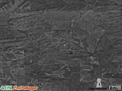 Zip code 74521 satellite photo by USGS
