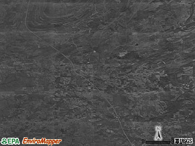 Zip code 74523 satellite photo by USGS