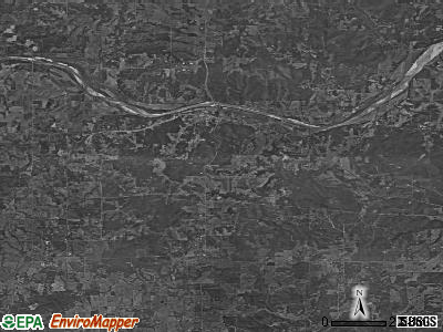 Zip code 74531 satellite photo by USGS