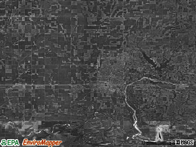 Zip code 74601 satellite photo by USGS