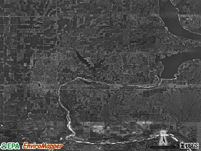 Zip code 74604 satellite photo by USGS