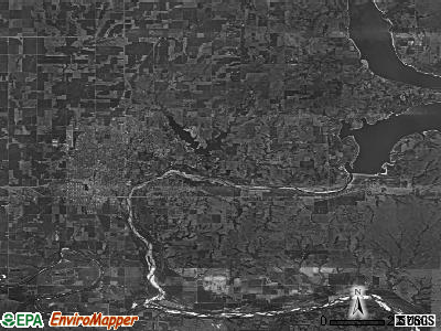 Zip code 74640 satellite photo by USGS