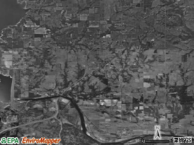 Zip code 74733 satellite photo by USGS
