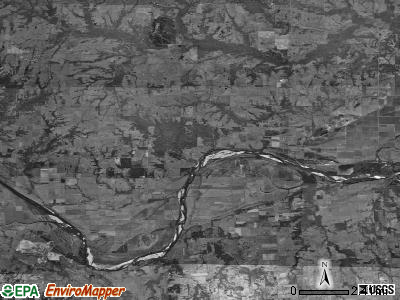 Zip code 74741 satellite photo by USGS