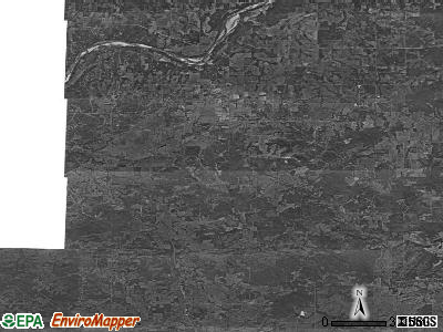 Zip code 74825 satellite photo by USGS