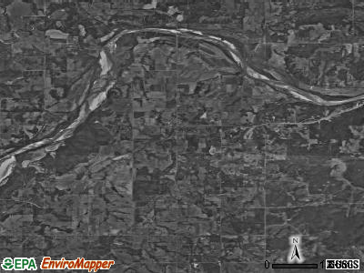 Zip code 74827 satellite photo by USGS