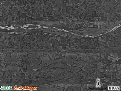 Zip code 74831 satellite photo by USGS