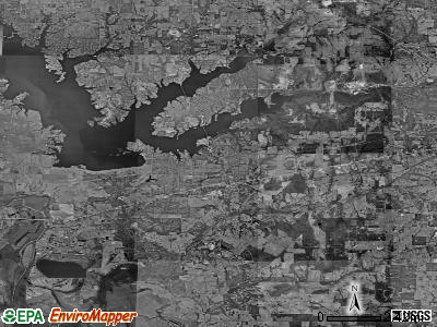 Zip code 75148 satellite photo by USGS
