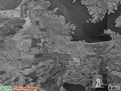 Zip code 75163 satellite photo by USGS