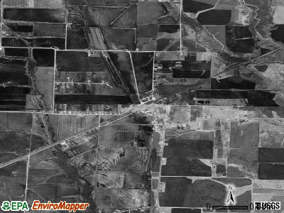 Zip code 75164 satellite photo by USGS