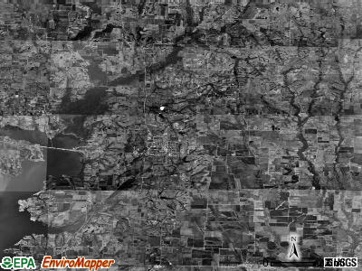 Zip code 75442 satellite photo by USGS