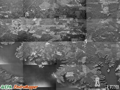Zip code 75929 satellite photo by USGS