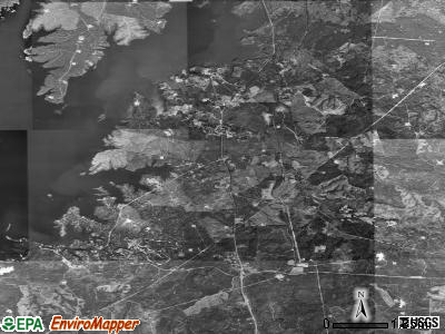 Zip code 75931 satellite photo by USGS