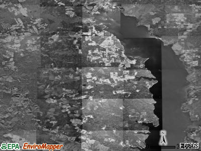 Zip code 75973 satellite photo by USGS