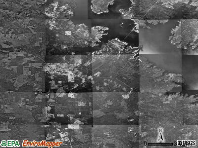 Zip code 75980 satellite photo by USGS