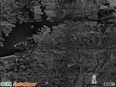 Zip code 76258 satellite photo by USGS