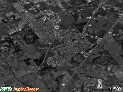 Zip code 76643 satellite photo by USGS