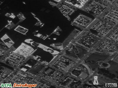 Zip code 77010 satellite photo by USGS