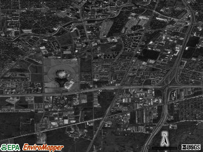 Zip code 77054 satellite photo by USGS