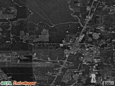 Zip code 77335 satellite photo by USGS