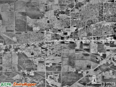 Zip code 77707 satellite photo by USGS