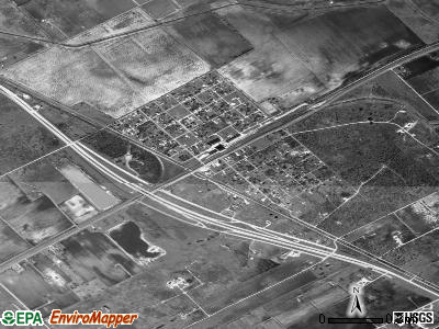 Zip code 77977 satellite photo by USGS