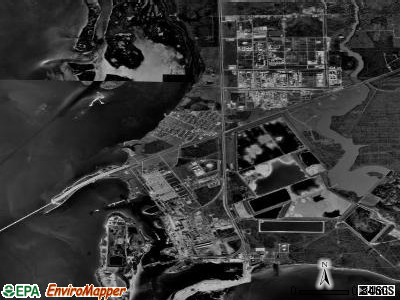 Zip code 77978 satellite photo by USGS