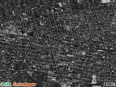 Zip code 11238 satellite photo by USGS