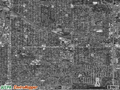 Zip code 80216 satellite photo by USGS