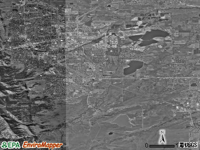 Zip code 80303 satellite photo by USGS