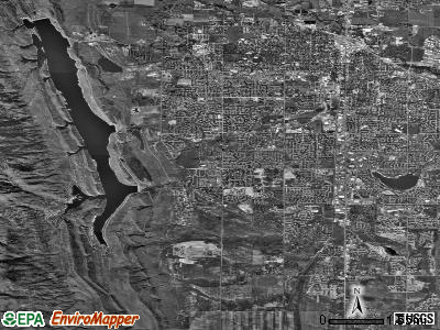 Zip code 80526 satellite photo by USGS