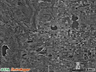 Zip code 80537 satellite photo by USGS