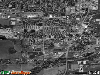 Zip code 80620 satellite photo by USGS