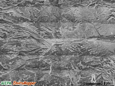 Zip code 81154 satellite photo by USGS