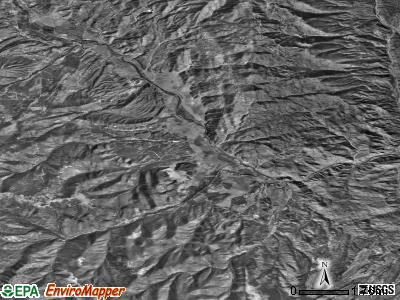 Zip code 81222 satellite photo by USGS
